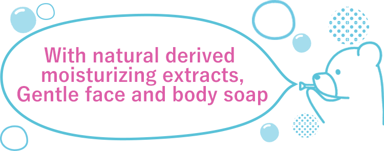With natural derived moisturizing extracts,Gentle face and body soap