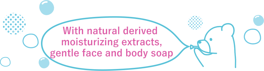 With natural derived moisturizing extracts,Gentle face and body soap