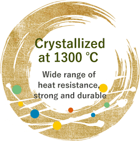 Crystallized at 1300 ℃